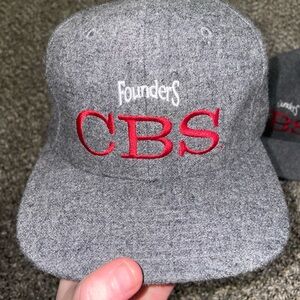 Gray CBS Embroidered Cap